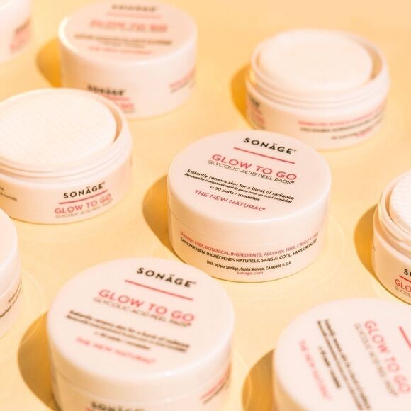 Sonage GLOW TO GO GLYCOLIC ACID PEEL PADS new and sealed - Picture 3 of 9